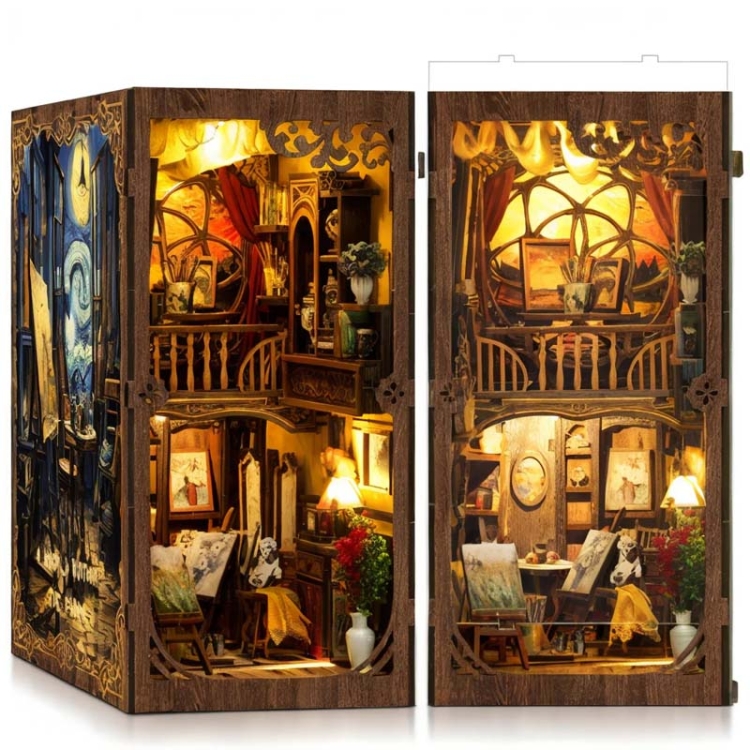 Miniaturowy domek Book Nook - Słowa ukryte w obrazach