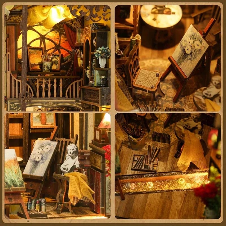 Miniaturowy domek Book Nook - Słowa ukryte w obrazach