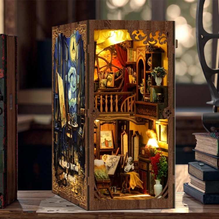 Miniaturowy domek Book Nook - Słowa ukryte w obrazach