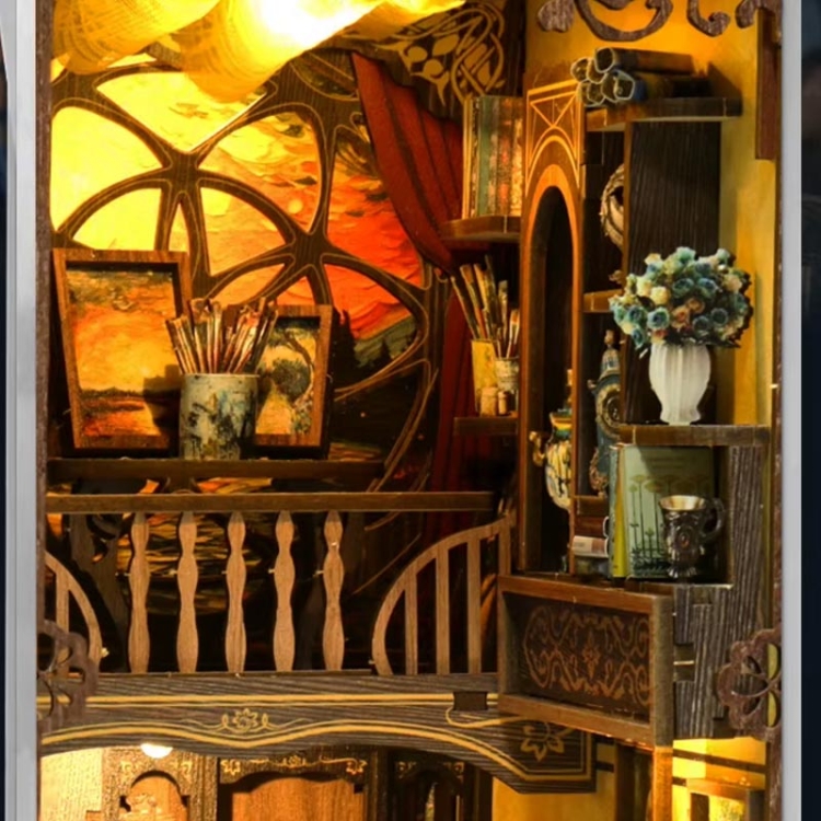 Miniaturowy domek Book Nook - Słowa ukryte w obrazach