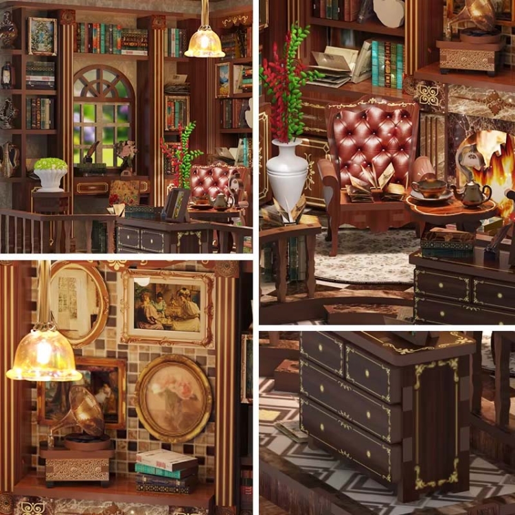 Miniaturowy domek Book Nook - Gabinet Holmsa