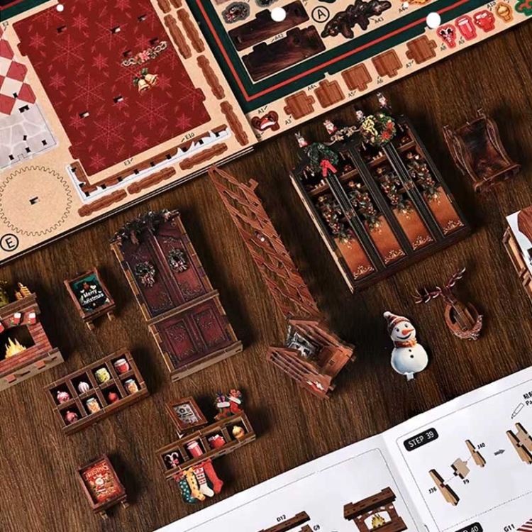 Miniaturowy domek Book Nook - Świąteczne prezenty