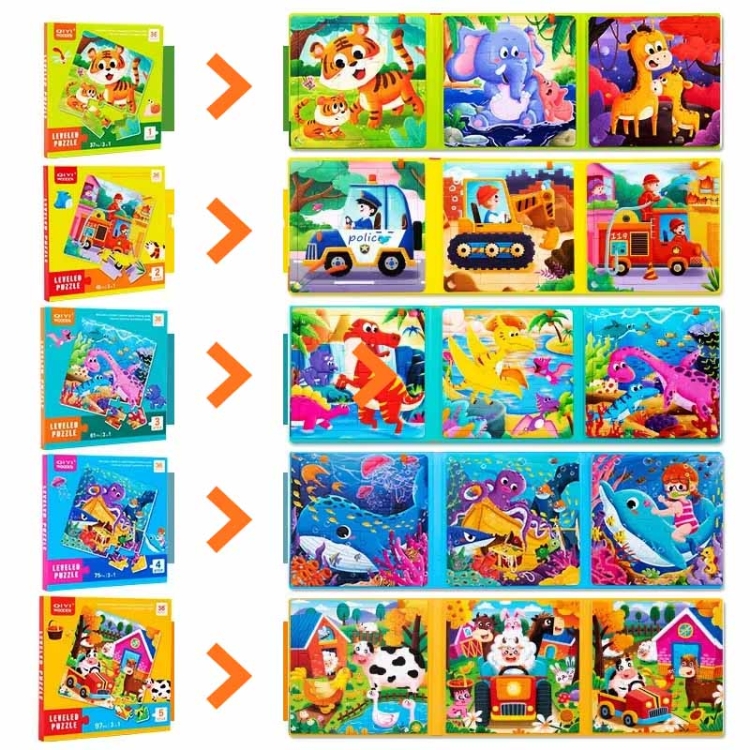 Puzzle magnetyczne - Poziom 3 - Dinozaury