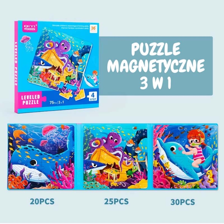 Puzzle magnetyczne - Poziom 4 - Ocean