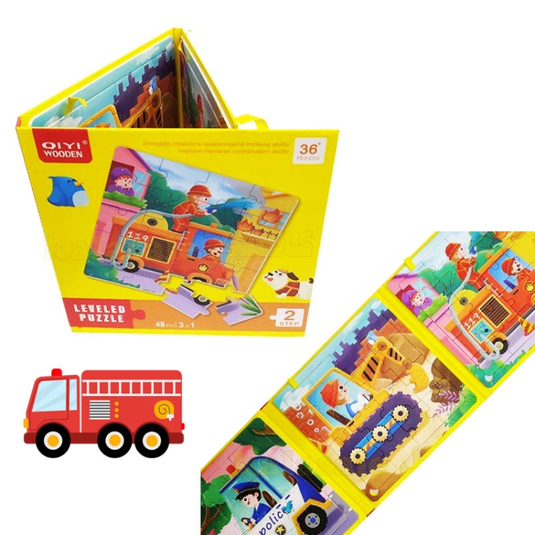 Puzzle magnetyczne - Poziom 2 - Pojazdy