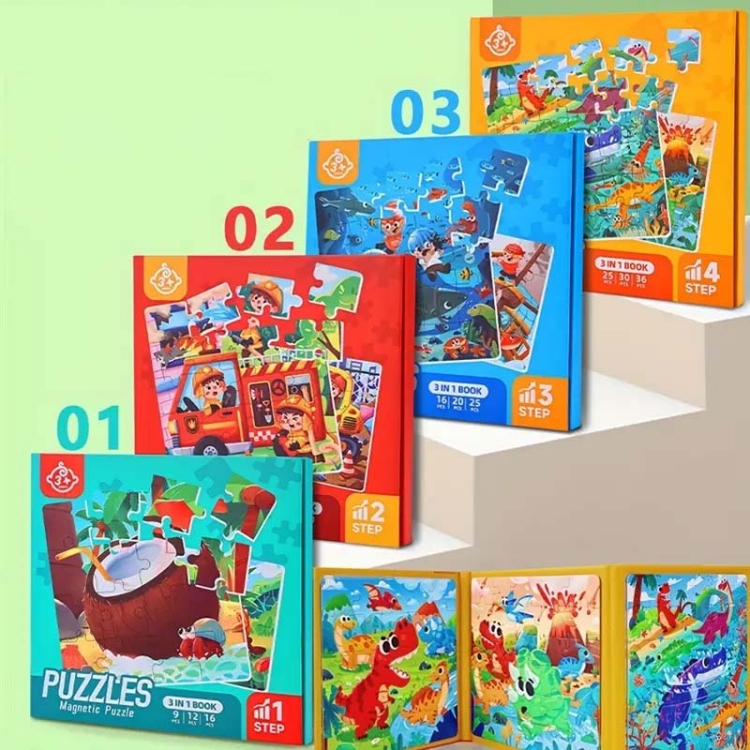 Puzzle magnetyczne - Poziom 2 - Samochody