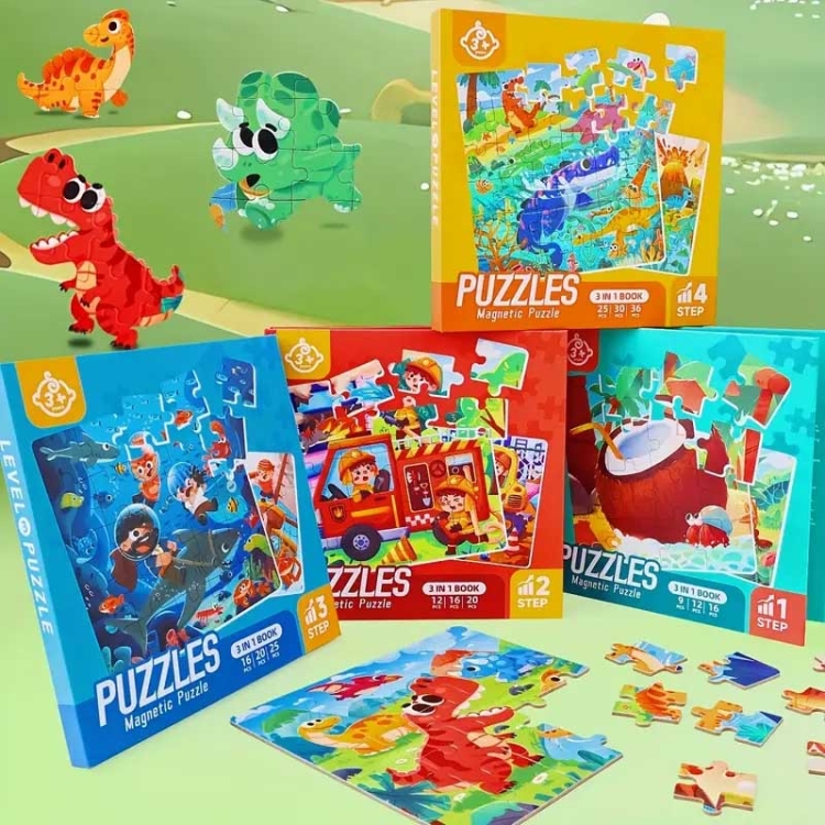 Puzzle magnetyczne - Poziom 2 - Samochody