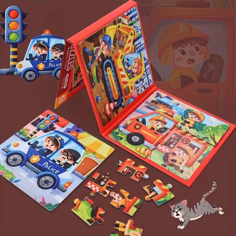 Puzzle magnetyczne - Poziom 2 - Samochody