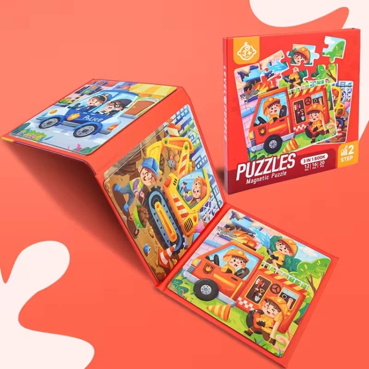 Puzzle magnetyczne - Poziom 2 - Samochody