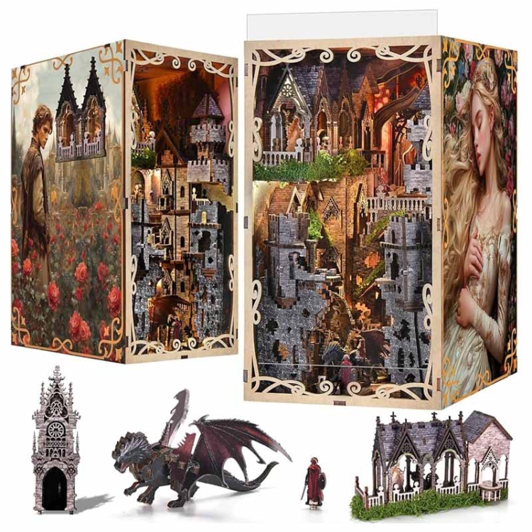 Miniaturowy domek Book Nook - Zamek Smoka