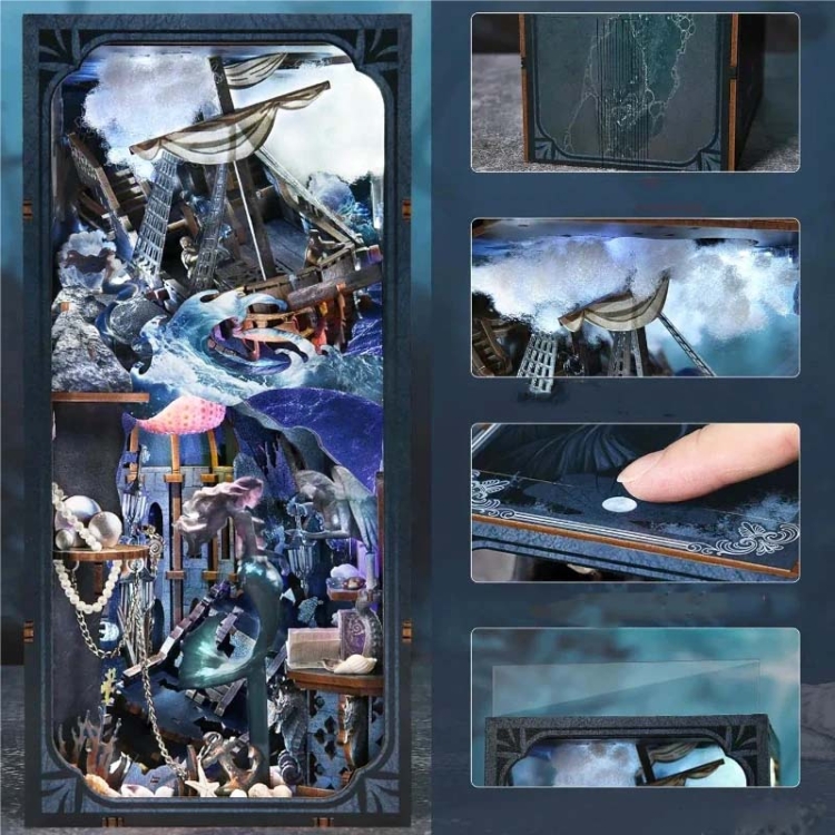 Miniaturowy domek Book Nook - Syreni śpiew