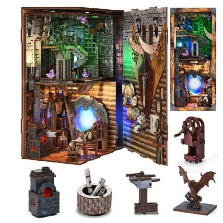 Miniaturowy domek Book Nook - Ród Wikingów