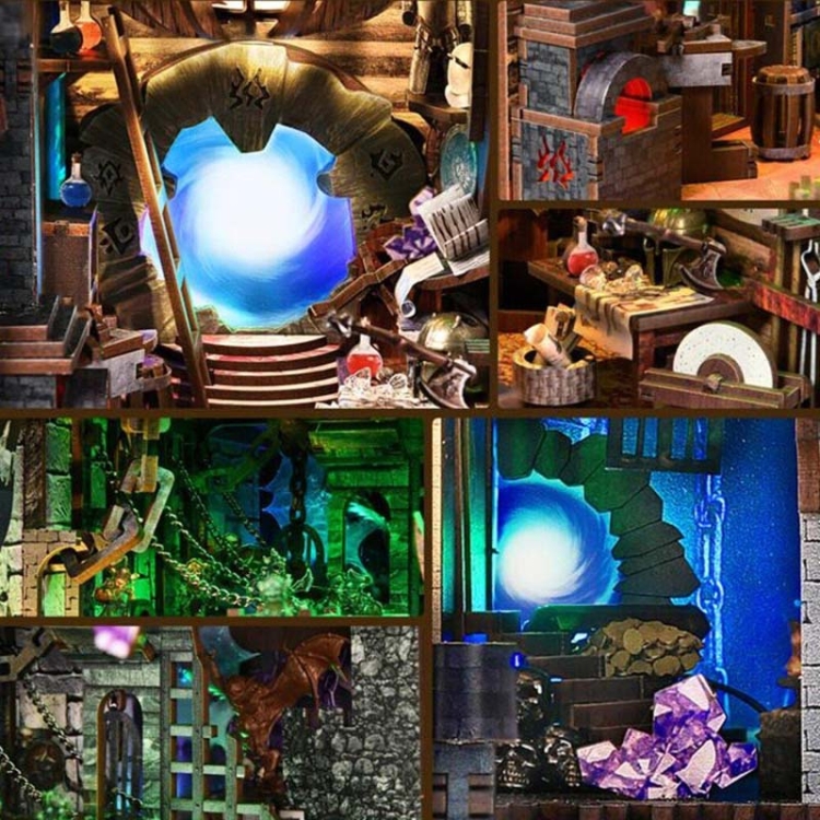 Miniaturowy domek Book Nook - Ród Wikingów