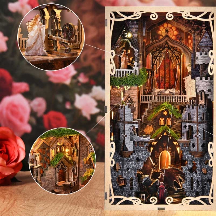 Miniaturowy domek Book Nook - Zamek Smoka