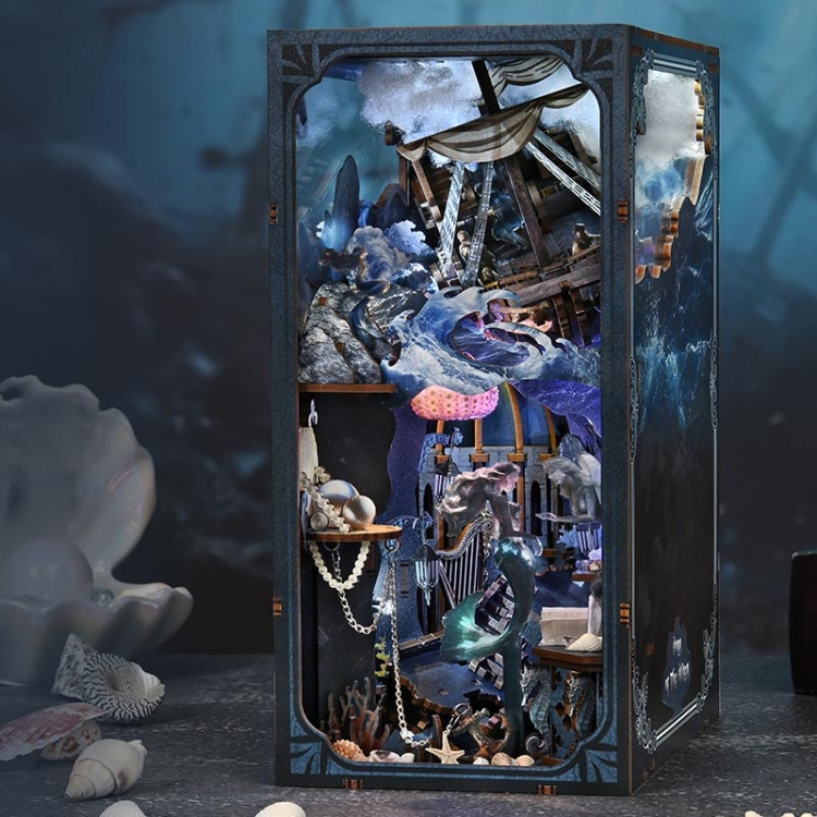 Miniaturowy domek Book Nook - Syreni śpiew