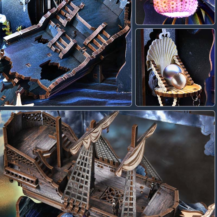 Miniaturowy domek Book Nook - Syreni śpiew