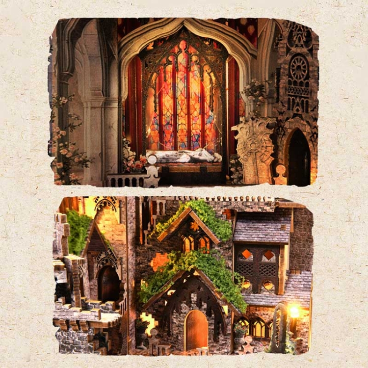 Miniaturowy domek Book Nook - Zamek Smoka