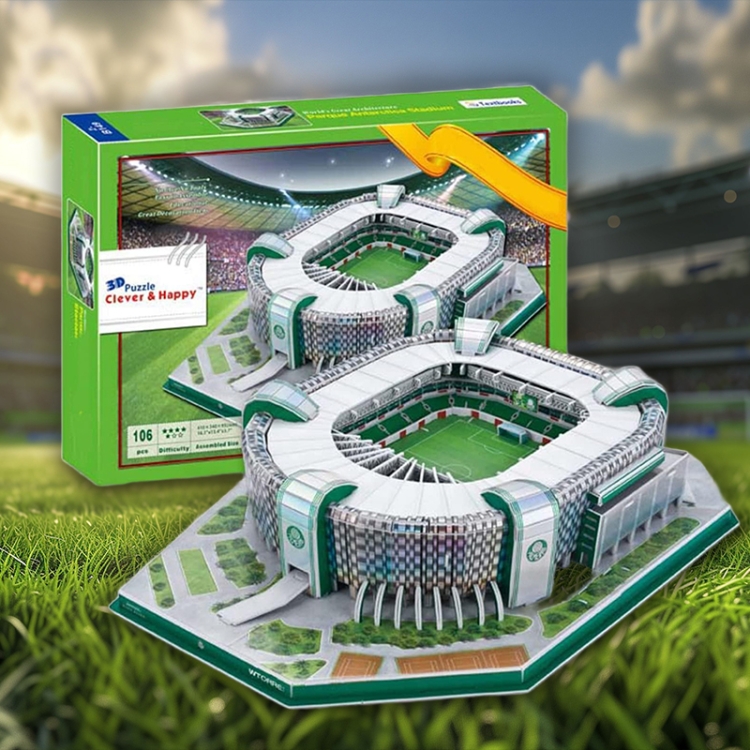 Stadion piłkarski - ALLIANZ PARQUE – Palmeiras FC – Puzzle 3D 106 elementów