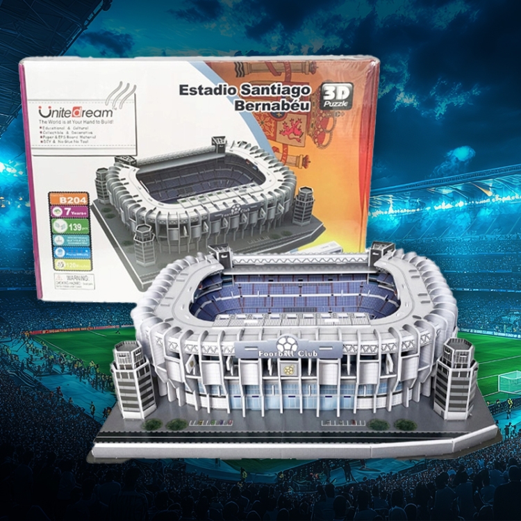 Stadion piłkarski - SANTIAGO BERNABEU - Real Madryt FC - Puzzle 3D 139 elementów