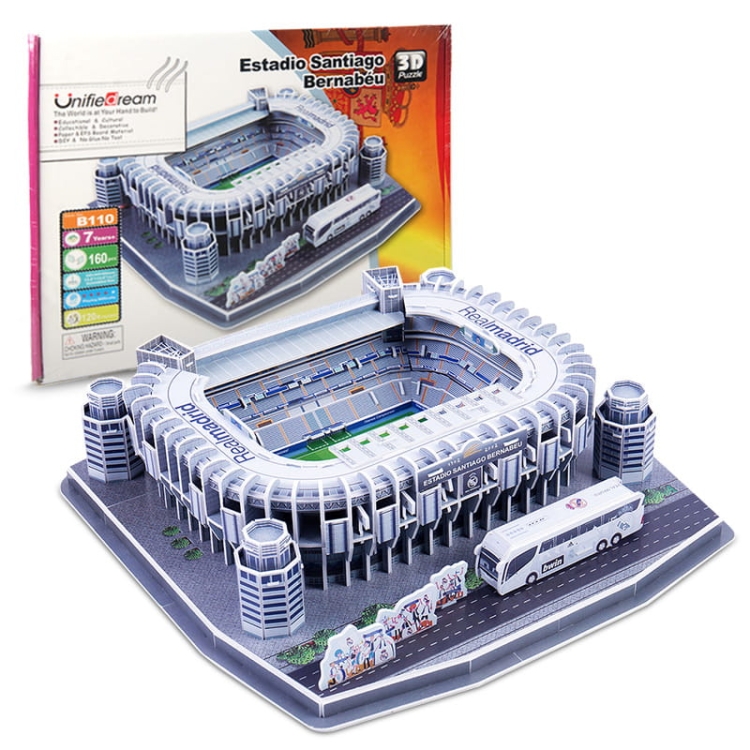 Stadion piłkarski - SANTIAGO BERNABEU - Real Madryt FC - Puzzle 3D 139 elementów
