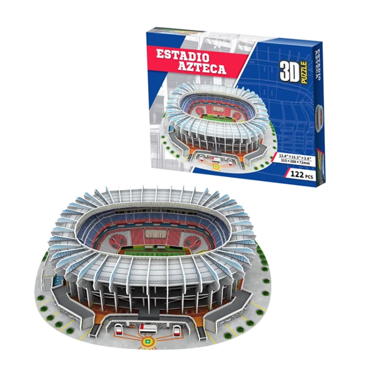 Stadion piłkarski - ESTADIO AZTECA – America FC i Cruz Azul FC – Puzzle 3D 122 elementy