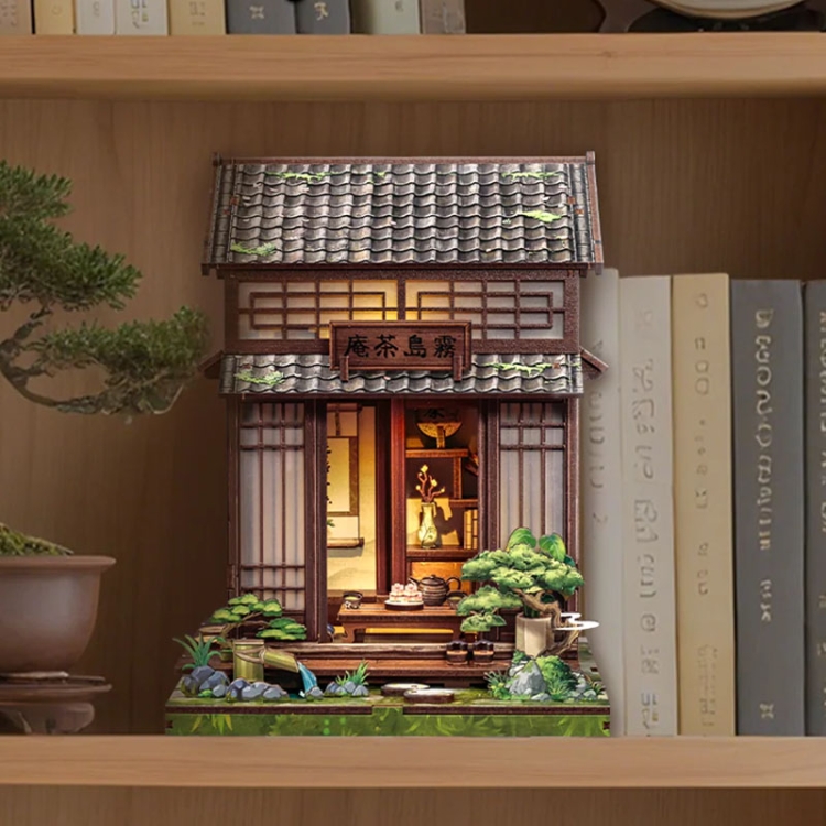 Miniaturowy domek Book Nook - Japońska herbaciarnia