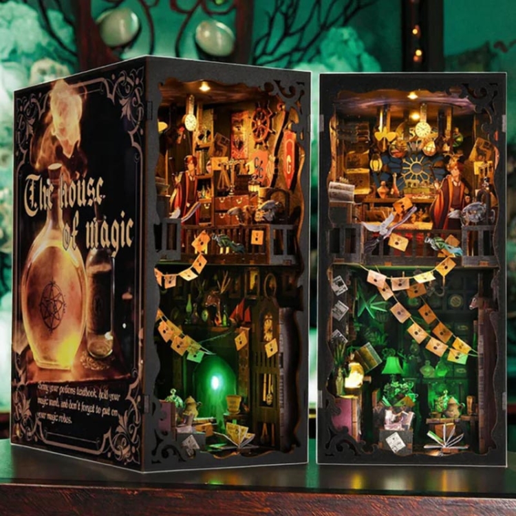 Miniaturowy domek Book Nook - Dom czarów - Aslowsnail