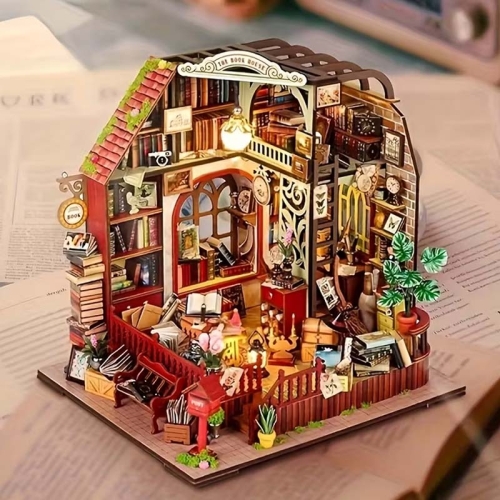 Miniaturowy domek - Księgarnia za rogiem