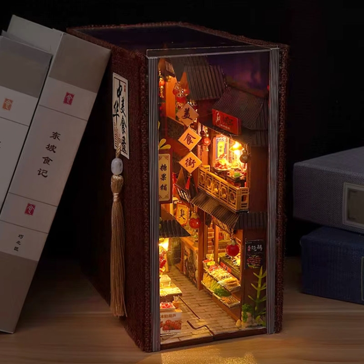 Miniaturowy domek Book Nook - Uliczka Księżycowego Blasku
