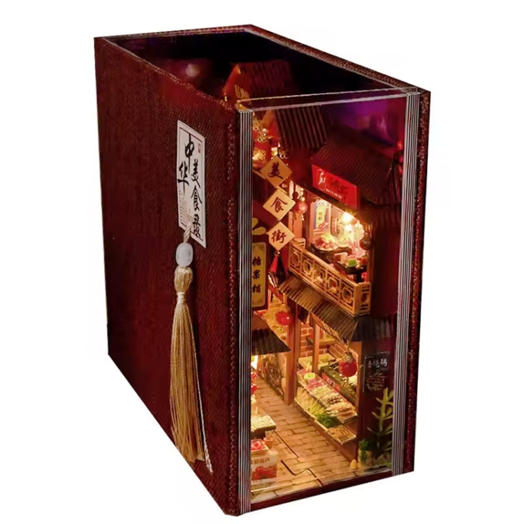 Miniaturowy domek Book Nook - Uliczka Księżycowego Blasku