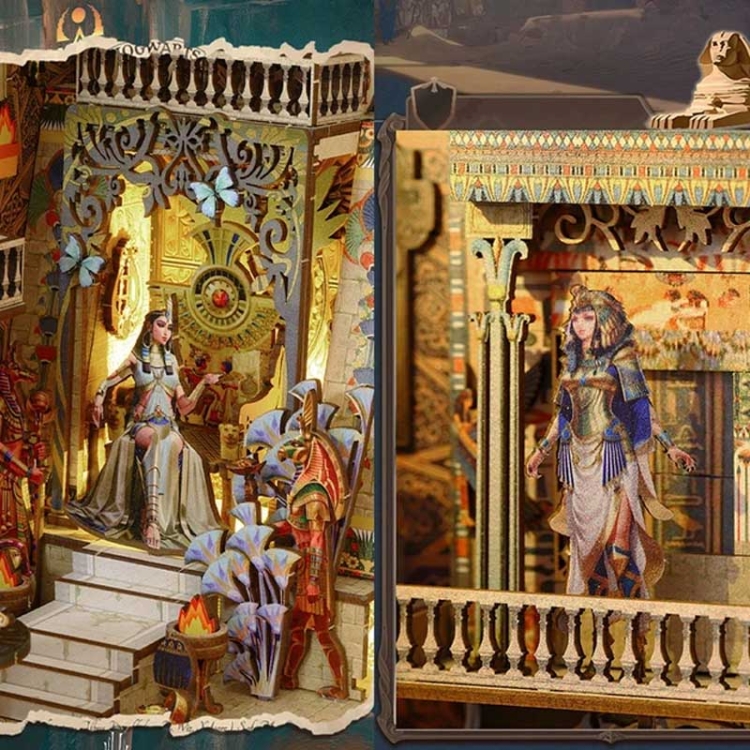 Miniaturowy domek Book Nook - Starożytny Egipt