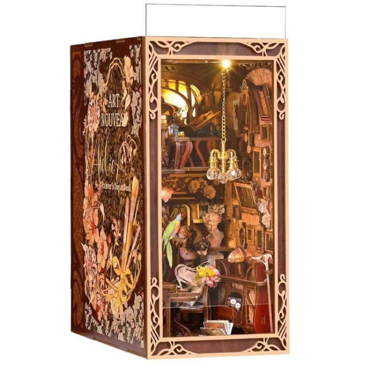 Miniaturowy domek Book Nook - Art Nouveau