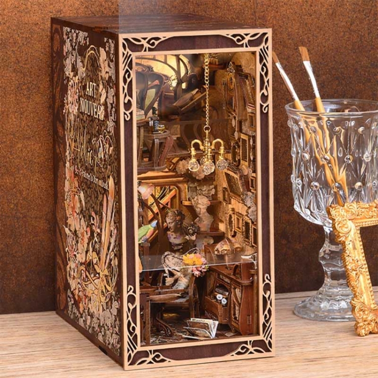 Miniaturowy domek Book Nook - Art Nouveau