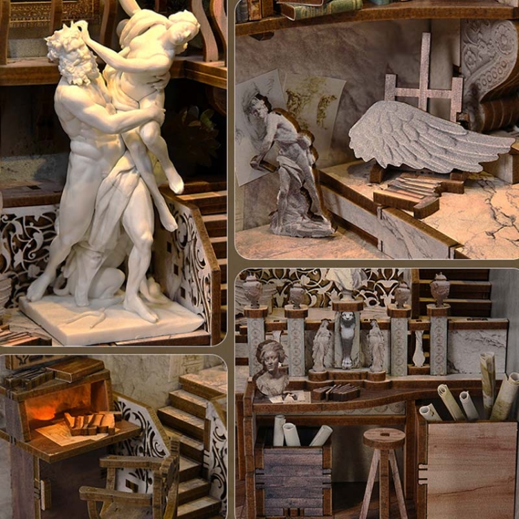 Miniaturowy domek Book Nook - Skarby słonecznej Italii