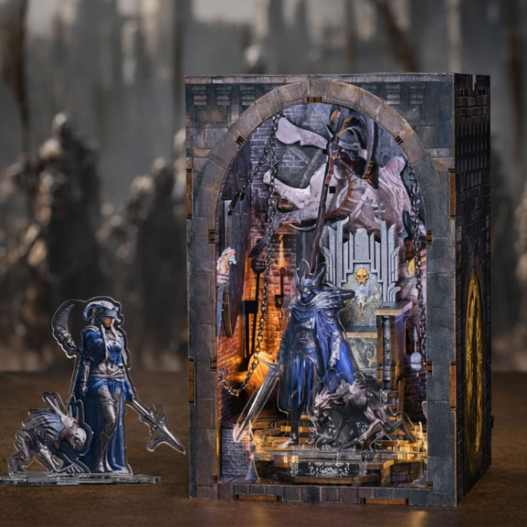 Miniaturowy domek Book Nook - Tron Władcy Czaszek