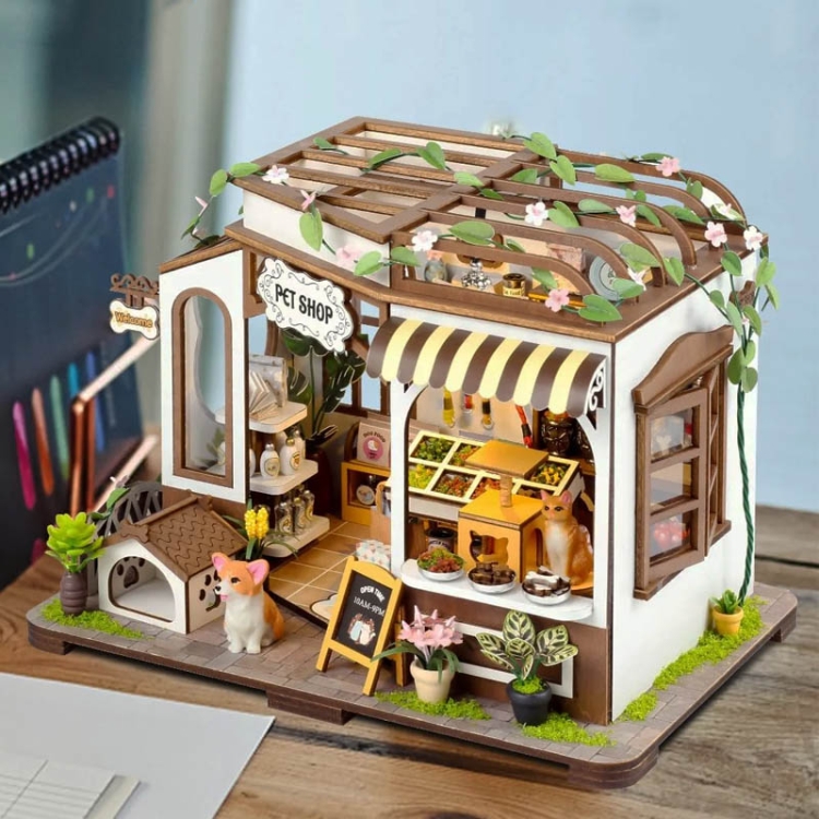 Miniaturowy domek - Sklep dla zwierząt