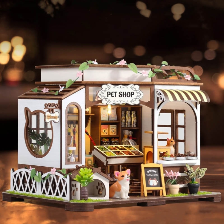 Miniaturowy domek - Sklep dla zwierząt