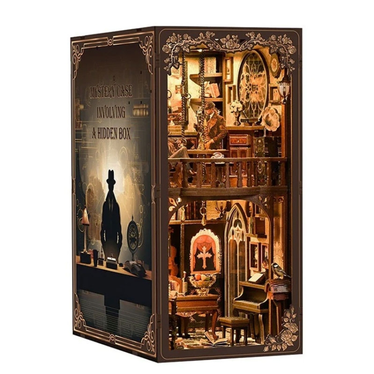 Miniaturowy domek Book Nook - Zagadki kryminalne