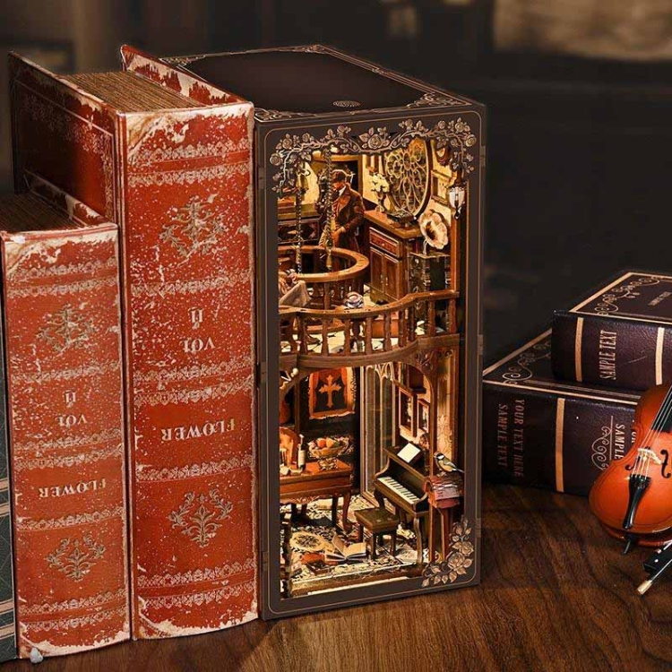 Miniaturowy domek Book Nook - Zagadki kryminalne