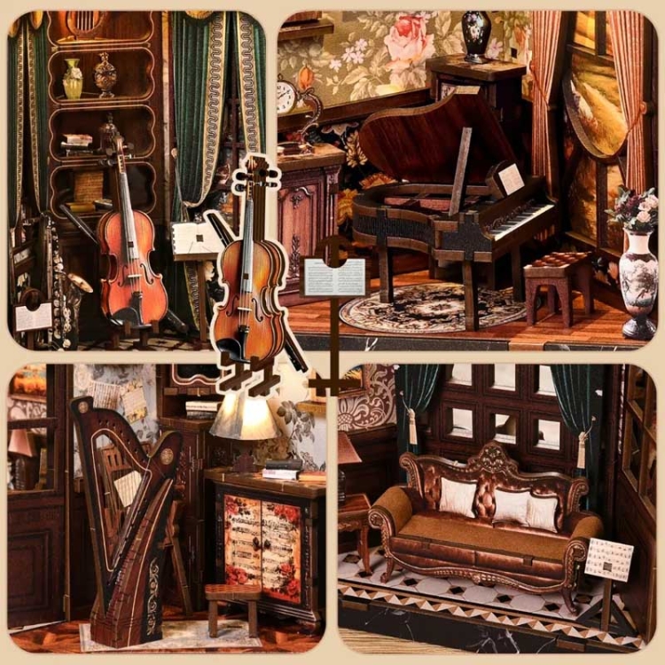 Miniaturowy domek Book Nook - Muzyczna la Scala