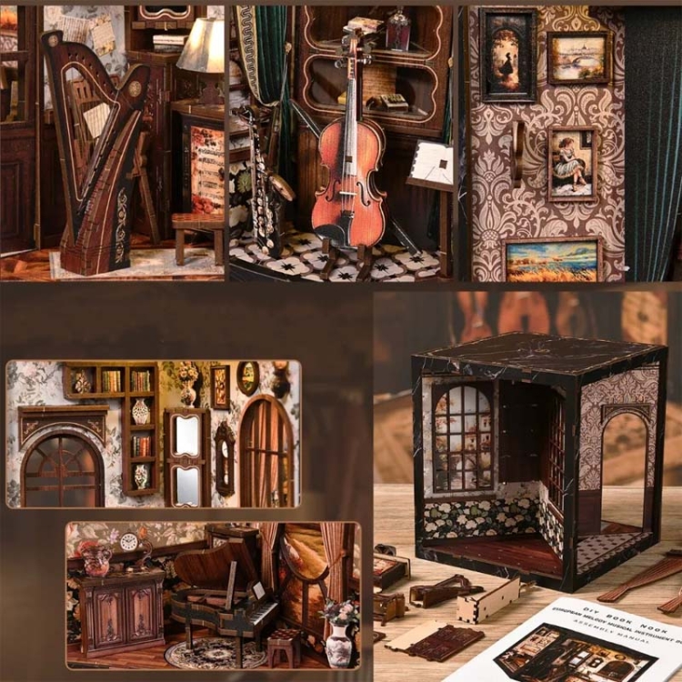 Miniaturowy domek Book Nook - Muzyczna la Scala