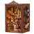 Miniaturowy domek Book Nook - Książka przy kominku