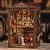 Miniaturowy domek Book Nook - Książka przy kominku