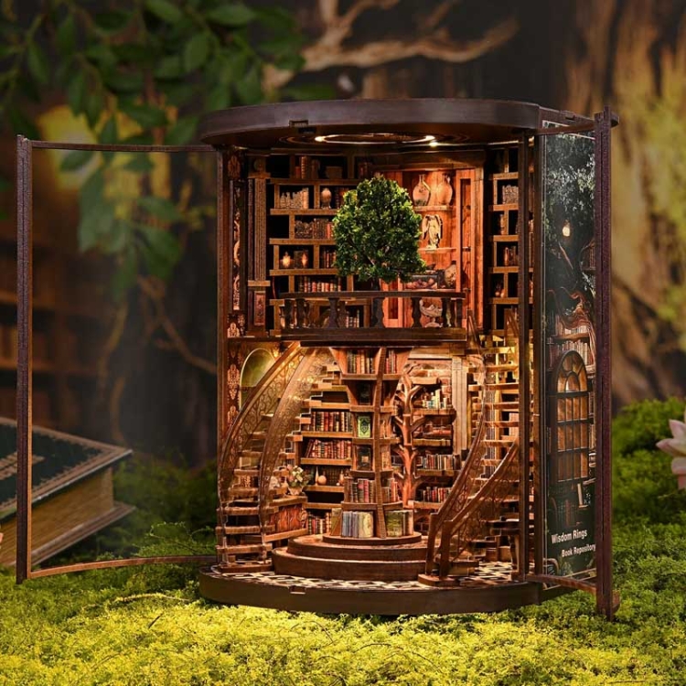 Miniaturowy domek Book Nook - Krąg starych ksiąg