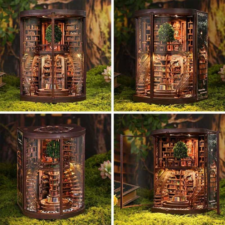 Miniaturowy domek Book Nook - Krąg starych ksiąg