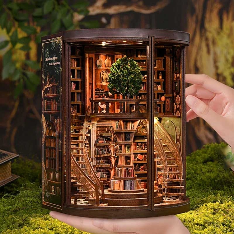 Miniaturowy domek Book Nook - Krąg starych ksiąg