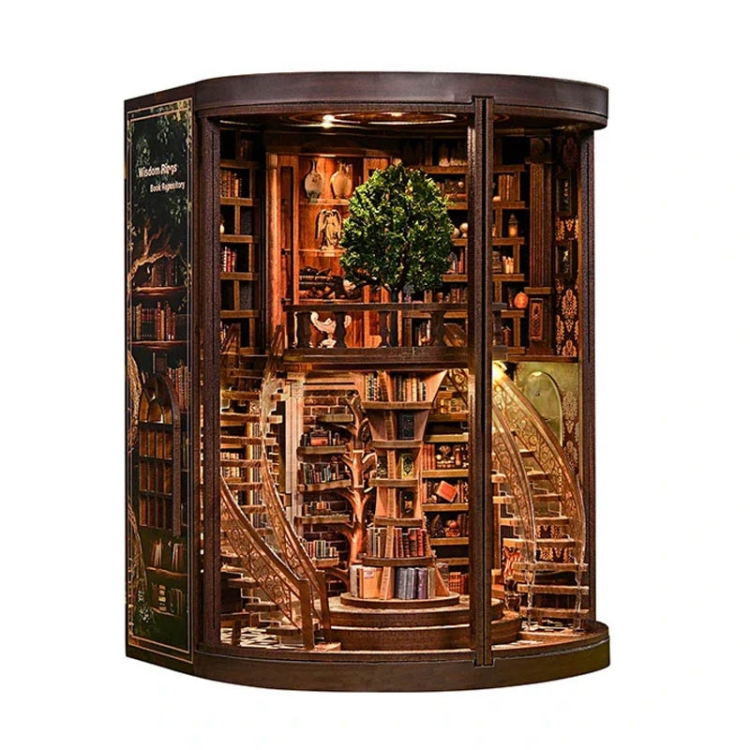 Miniaturowy domek Book Nook - Krąg starych ksiąg