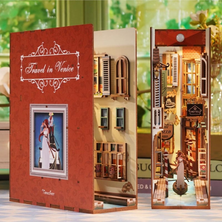 Miniaturowy domek DIY Book Nook - Podróż do Wenecji*
