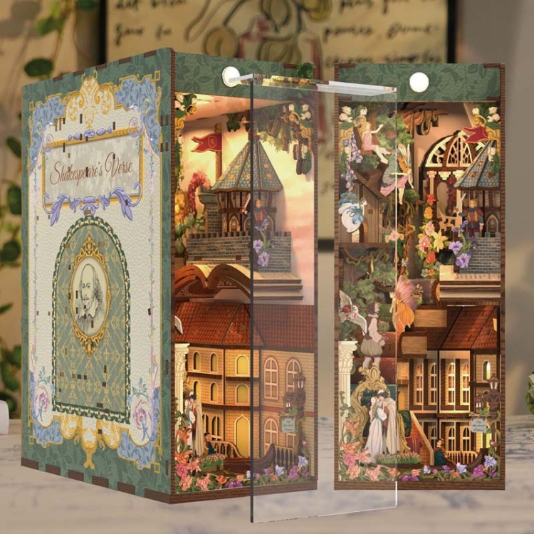Miniaturowy domek Book Nook - Romeo i Julia - miłość świata