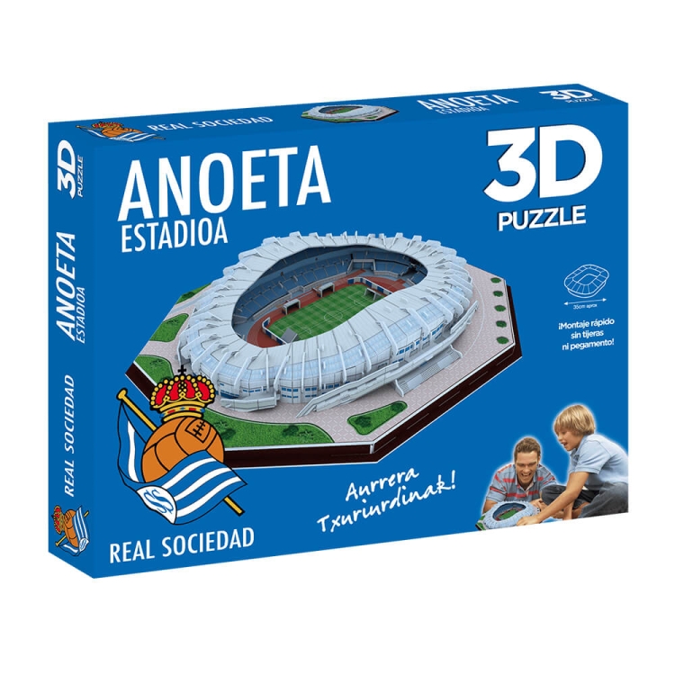 Stadion piłkarski Real Sociedad FC - "Anoeta" Stadium Puzzle 3D 166 elementów